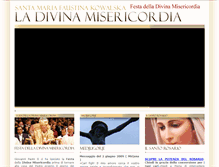 Tablet Screenshot of festadelladivinamisericordia.com